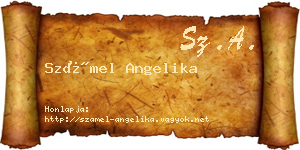Számel Angelika névjegykártya